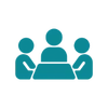 Mesa redonda com os palestrantes
